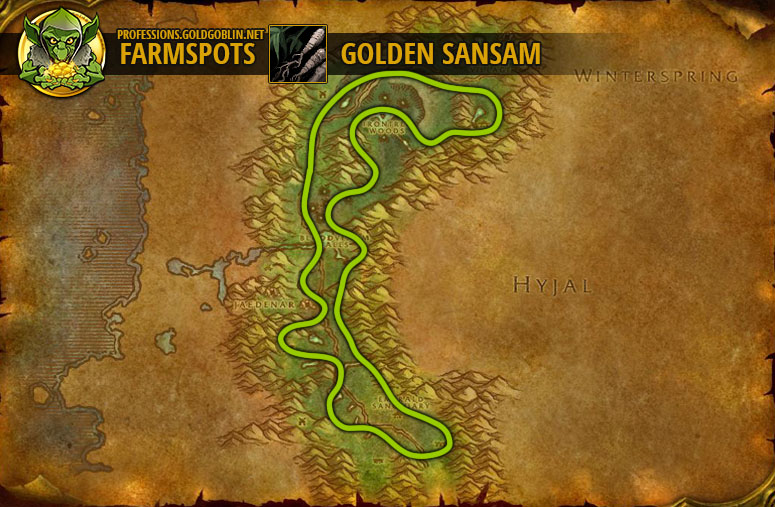 best place to farm golden sansam