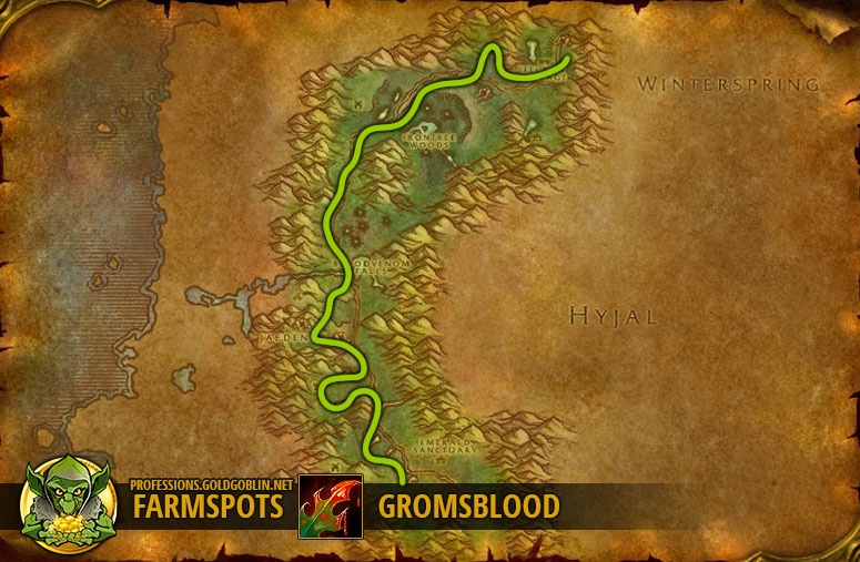 where was the best place to farm golden sansam during tbc