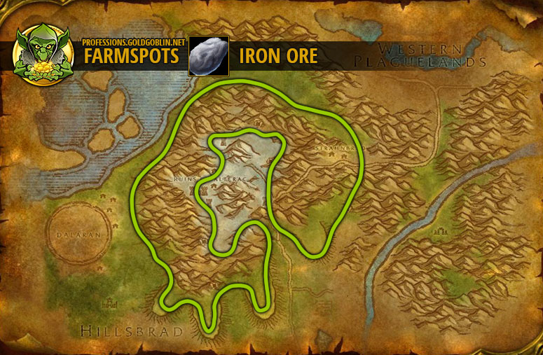 ALL ORE LOCATIONS FOR IRONSING (FASTEST METHOD)