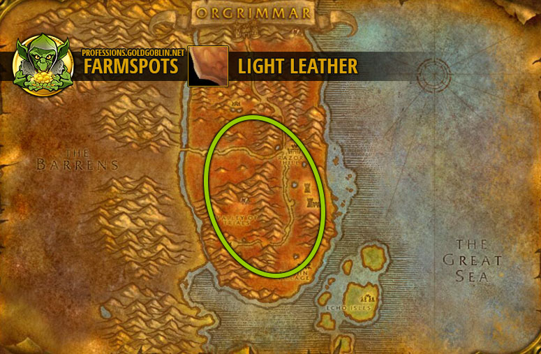 WoW Light Leather - World of Warcraft Classic Farm Guide