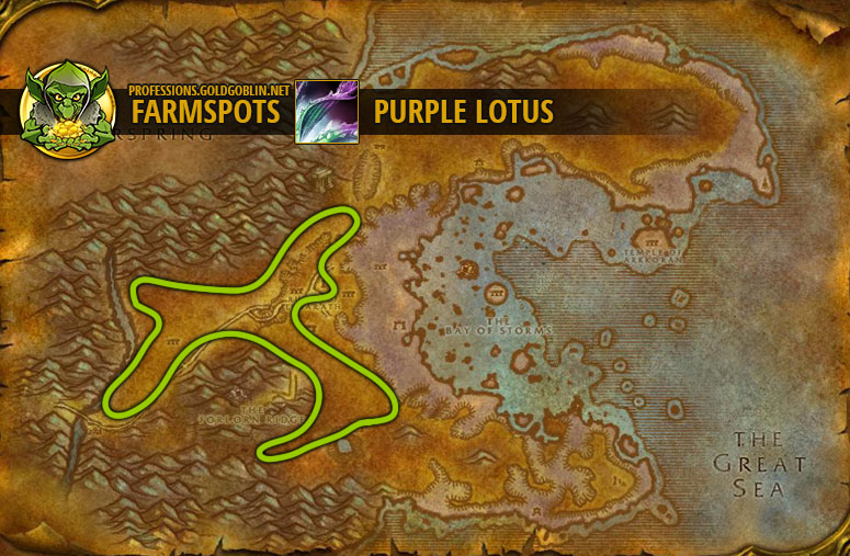 WoW Farming Purple Lotus - World of Warcraft Classic Farm Guide.