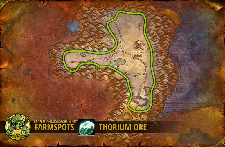 WoW Farming Thorium Ore - World of Warcraft Classic Farm Guide.