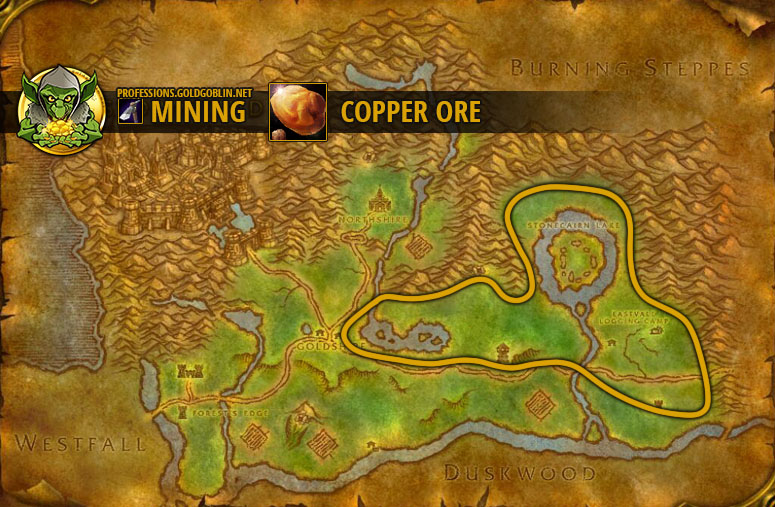 classic professions mining copper ore elwynn