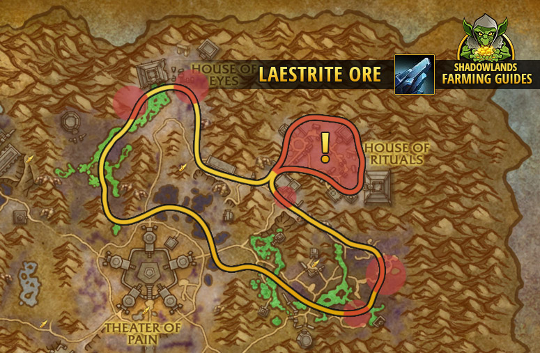 Route to farm Laestrite Ore in Maldraxxus