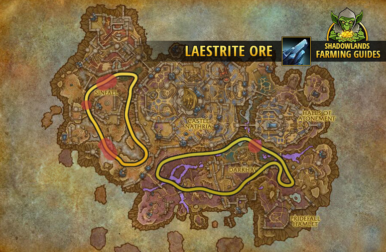 Most efficient route to farm Laestrite Ore in Revendreth