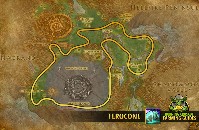 burning crusade classic farming terocone